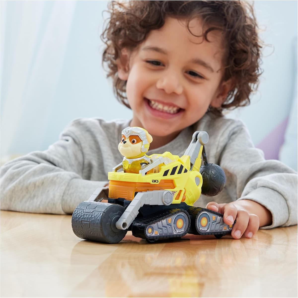 Spin Master PAW Patrol: Der Mighty Kinofilm, Superhelden-Basis-Fahrzeug von Rubble – Bild 2