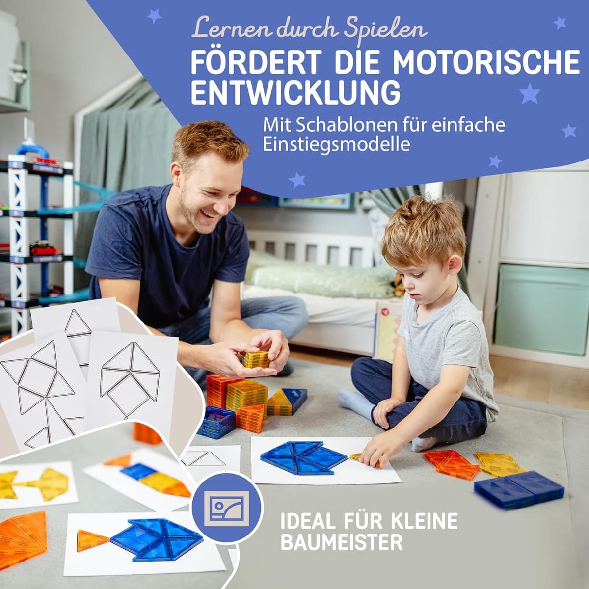 Magnetbausteine & Magnet-Spiel für Sensorik & Motorik – Bild 2