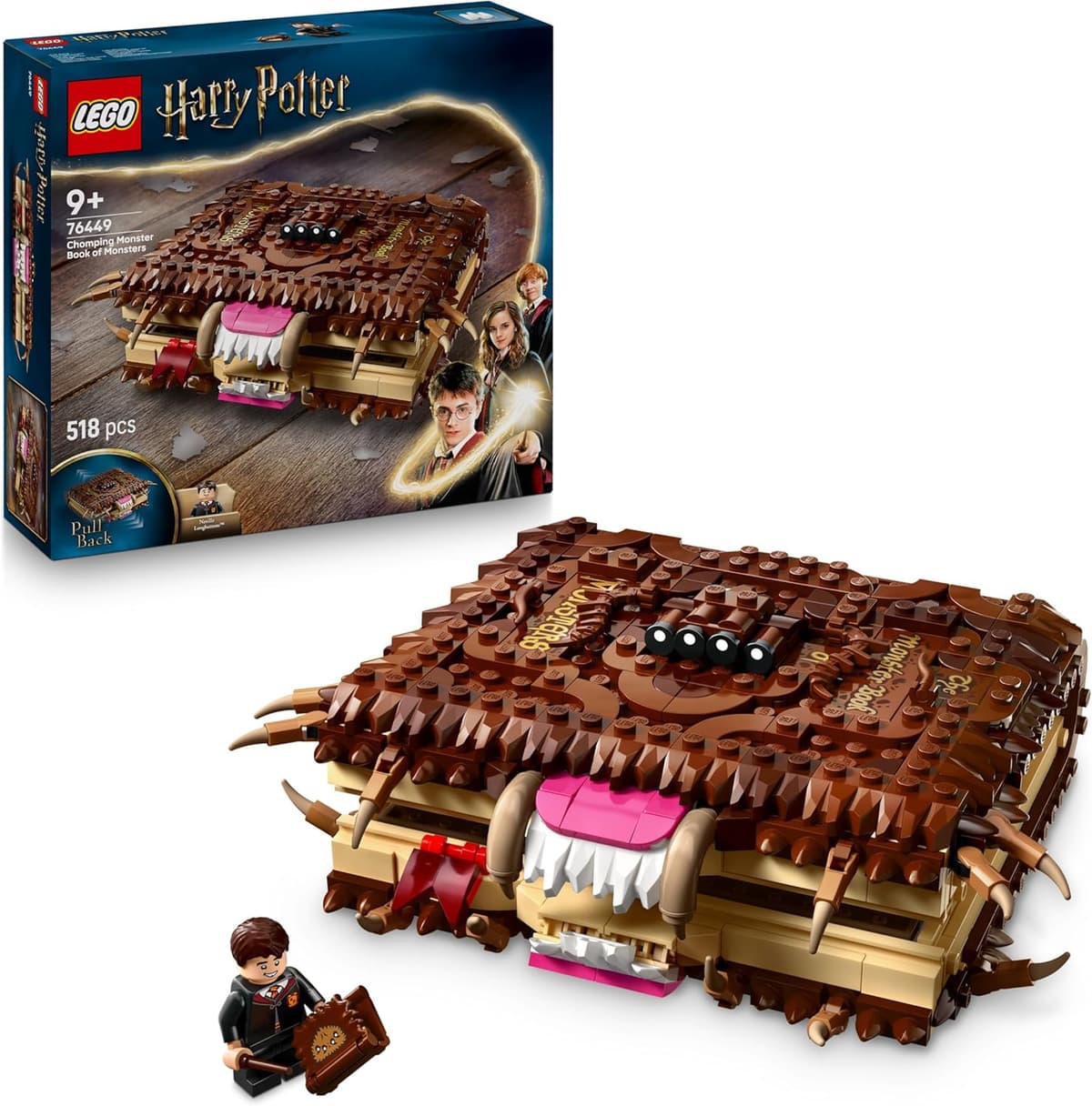 LEGO Harry Potter Beißendes Monsterbuch der Monster – Interaktives Spielzeug mit Rückziehmotor und beißendem Mund – Bild 1