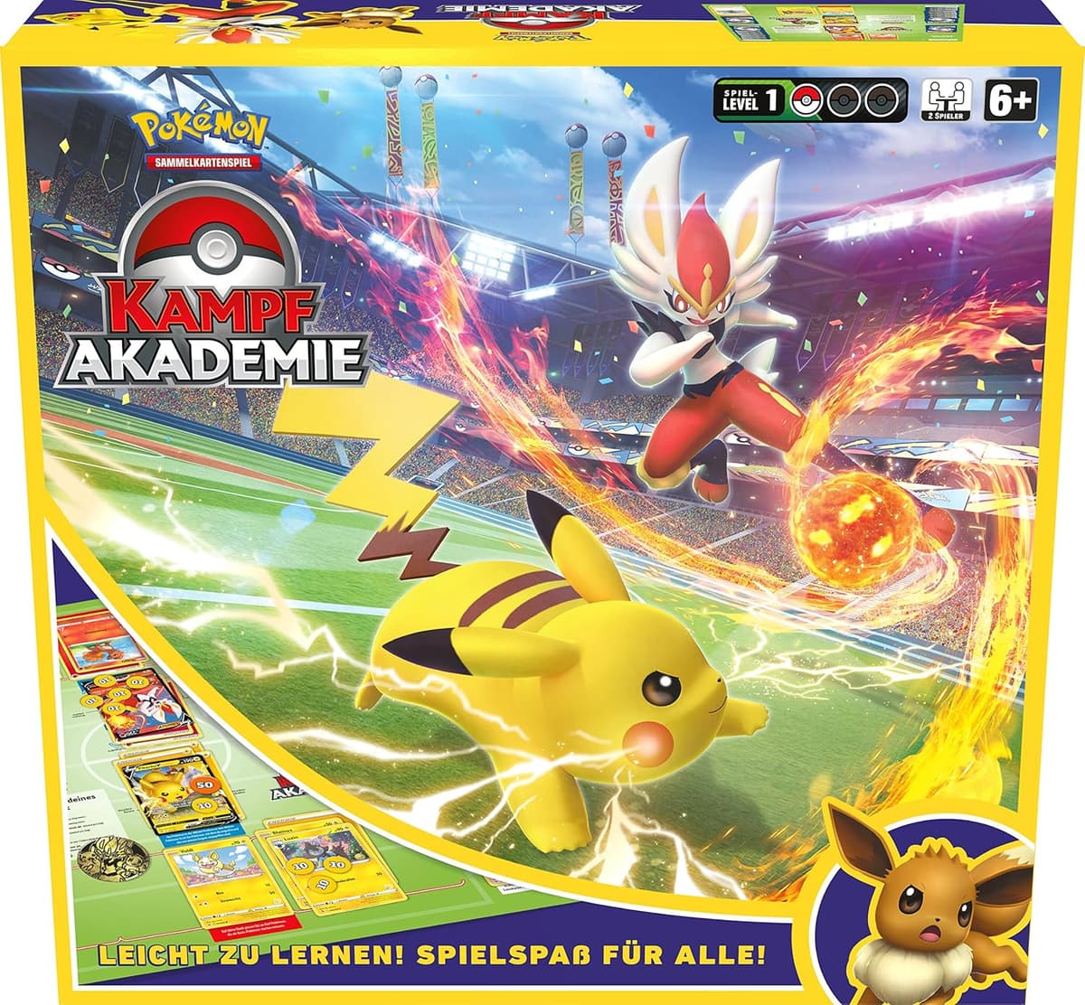 Pokémon-Sammelkartenspiel: Kampfakademie (Liberlo-V, Pikachu-V & Evoli-V) – Bild 1