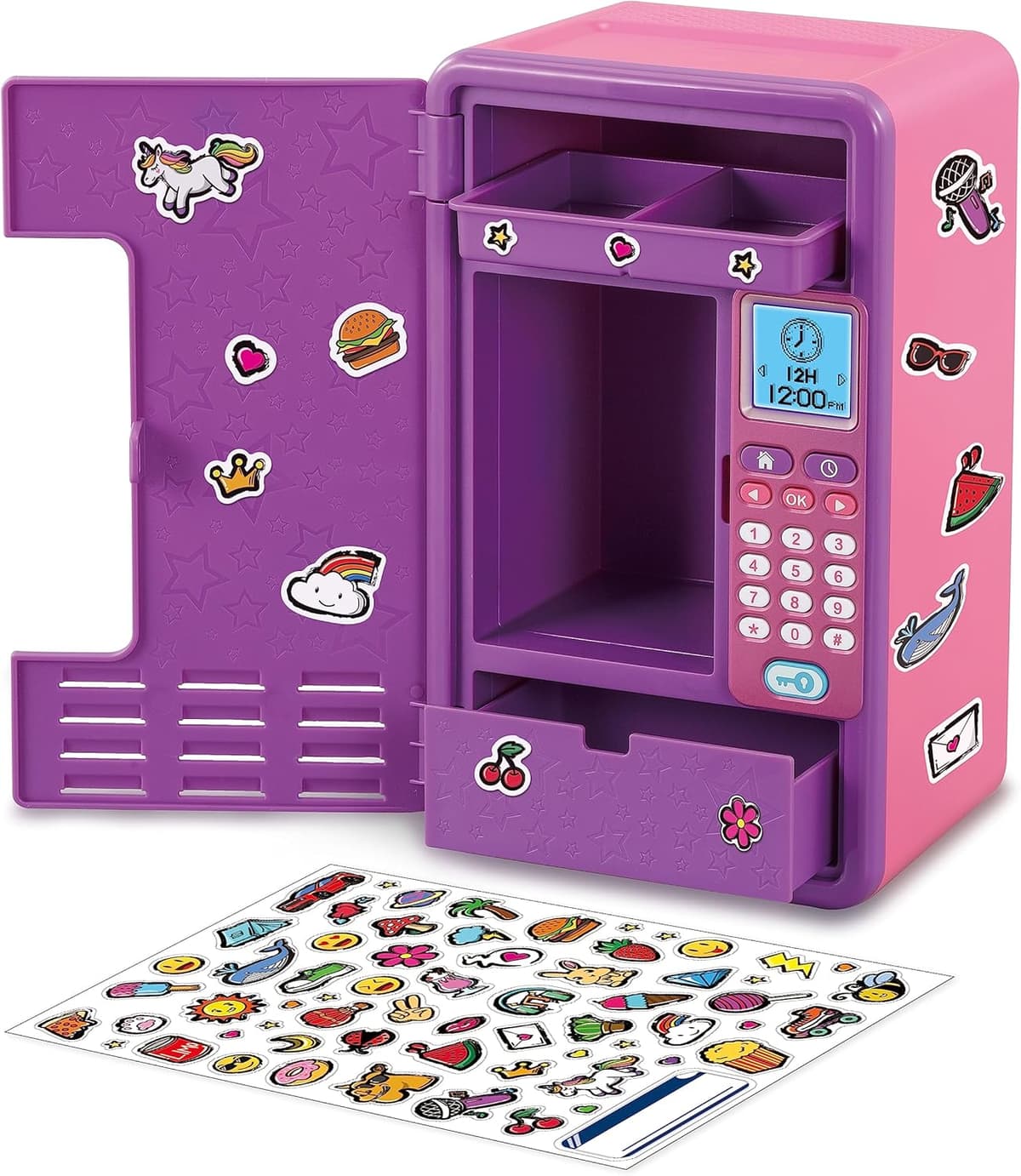 Vtech Kidisecrets Traumtresor – Tresor mit Zahlencode zum Aufbewahren von Geheimnissen – Mit Spielen, Musik und Aufklebern – Bild 1