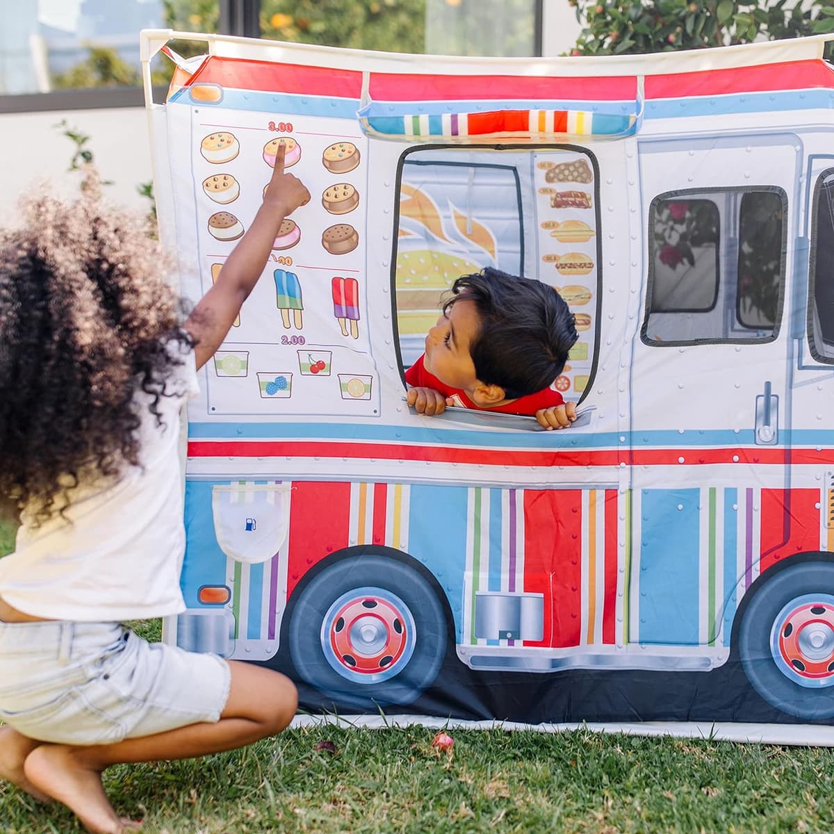 Melissa & Doug Lebensmittel LKW Spielzeug Zelt – Bild 2