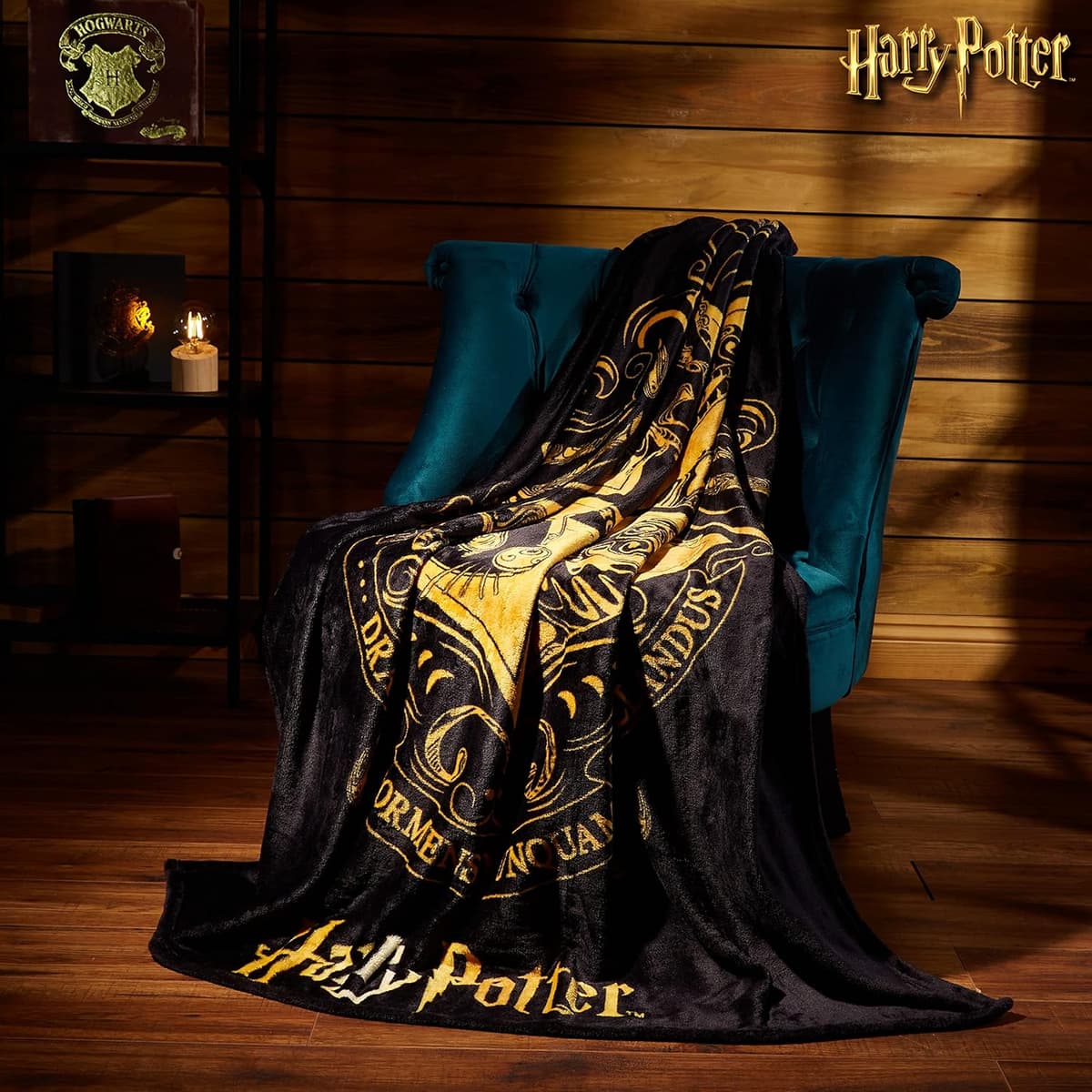 Harry Potter Kuscheldecke 150x130cm, Flauschige Fleecedecke – Bild 2
