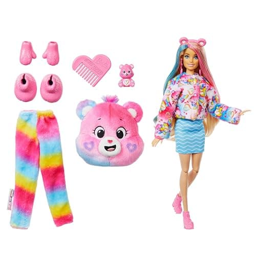Barbie Cutie Reveal Puppe mit Accessoires, Glücksbärchis-Serie 2, Togetherness-Bärchi mit 10 Überraschungen, einschließlich Farbwechsel und Mini-Bärchi – Bild 4