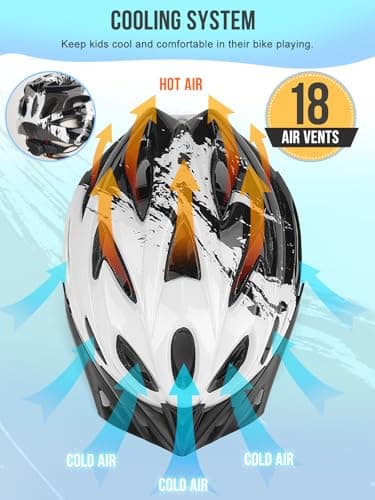 Fahrradhelm Kinder, Verstellbarer Kinderhelm für Jungen und Mädchen im Alter von 3–15 Jahren – Bild 4