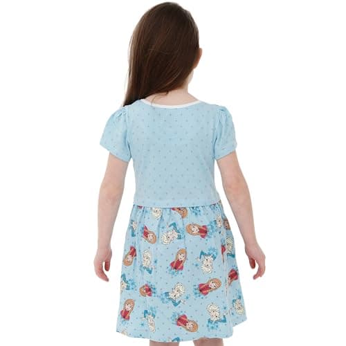 Disney Frozen Kleid | Prinzessin Kleider Für Mädchen | Anna Und ELSA Kinder Sommerkleid – Bild 5