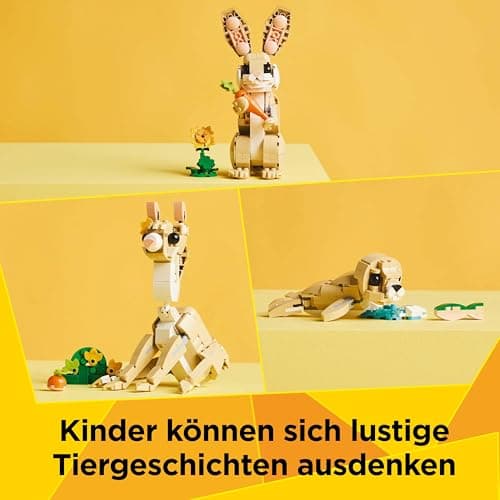 LEGO Creator 3in1 Häschen - Ostergeschenke für Kinder - 3 Spielzeug Tierfiguren: Hase, Lama, Robbe – Bild 5