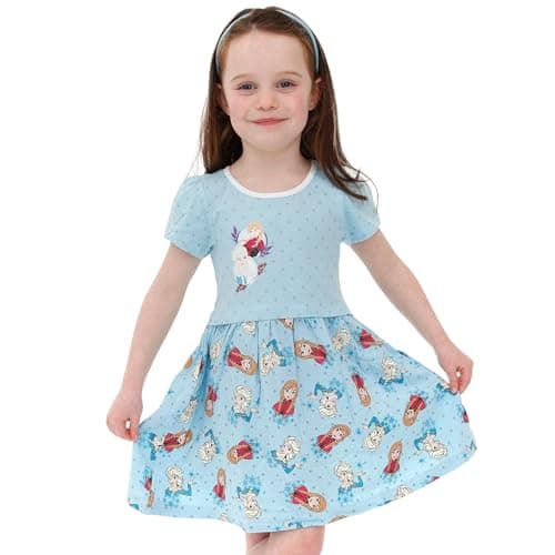 Disney Frozen Kleid | Prinzessin Kleider Für Mädchen | Anna Und ELSA Kinder Sommerkleid – Bild 2