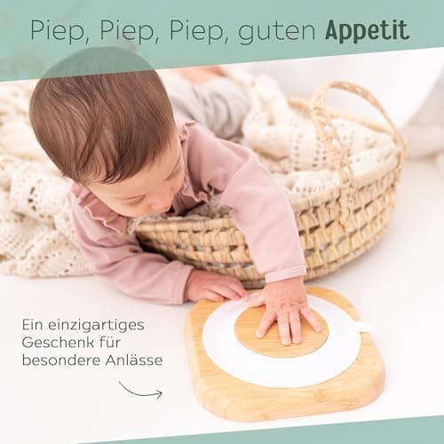 wunderwunsch - Personalisierter Baby Teller mit Saugnapf - Praktisches Kleinkind Zubehör mit Namen - Kinder Teller Rutschfest - Personalisierte Geschenke – Bild 3