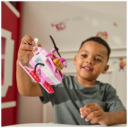 PAW PATROL – Fire Rescue Skyes Rettungshubschrauber mit Rettungsklaue und Skye Figur, Spielzeug für Kinder ab 3 Jahren – Bild 2