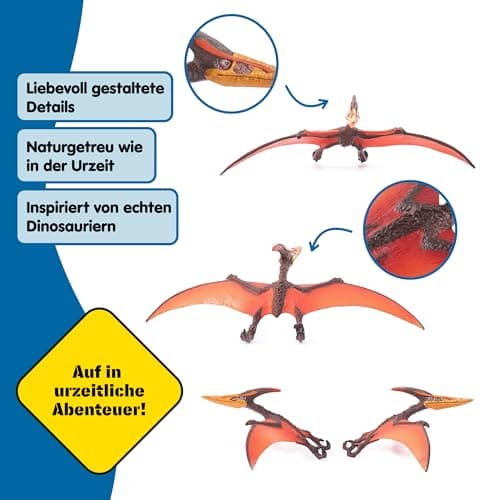 SCHLEICH Dinosaurs | Pteranodon 15008 | detailgetreuer Dino | Dinosaurier Spielzeug zum Sammeln | tolles Geschenk für Mädchen und Jungen | Dino Spielzeug ab 3 Jahre – Bild 5
