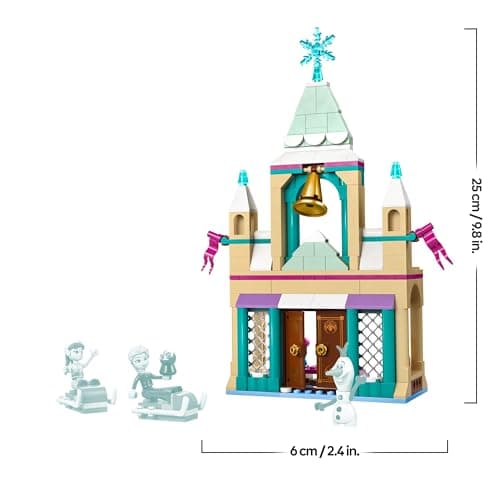LEGO ǀ Disney Frozen Das Arendelle Schloss - Spielzeug mit Anna & ELSA Minifiguren sowie Olaf & Pinguin Figuren – Prinzessinnen Schloss Spielzeug – Bild 3