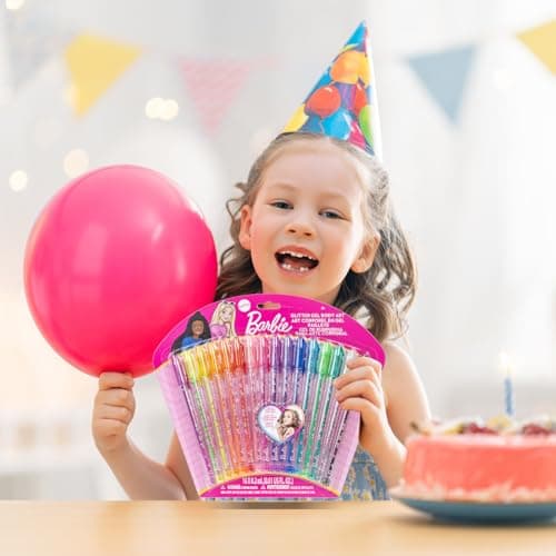 16-teiliges set mit Glitzerstiften zum Bemalen des Körpers in glitzernden und leuchtenden Farben von Townley Girl, für Kinder ab 3 Jahren (Barbie) – Bild 7