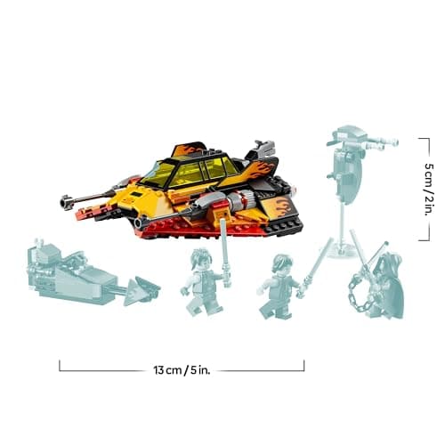 LEGO Star Wars The Force Burner Snowspeeder – Spielzeug zum Bauen und Sammeln mit 3 Minifiguren mit Lichtschwertern & Speederbike – Bild 3