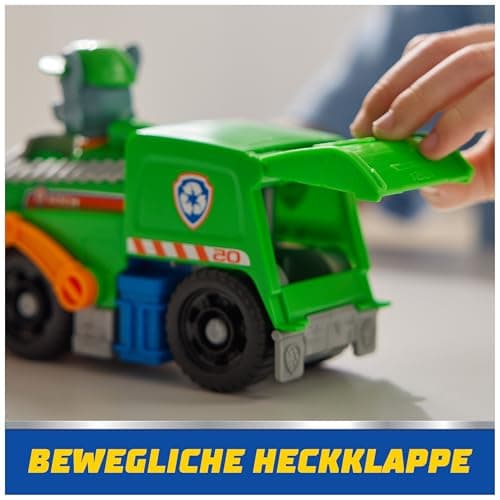 PAW PATROL Rocky-Figur mit Recycling-Truck, stabiles Basis-Fahrzeug , authentisches Spielzeug zur Serie für Kinder ab 3 Jahren – Bild 6