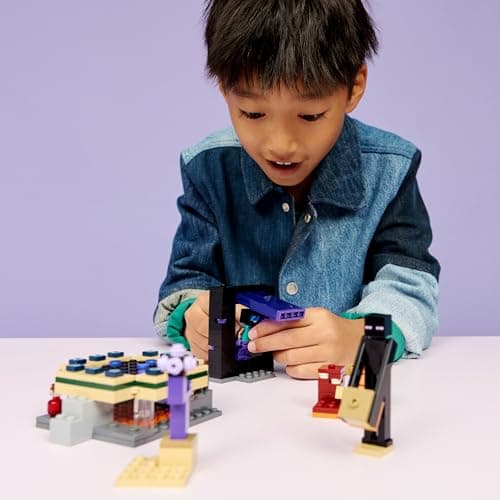 LEGO Minecraft Reise durch Nether und Endportal - Kinder Spielzeug mit Helden, Enderman und Baby Hoglin Figuren - Set mit Minecraft Figur – Bild 2