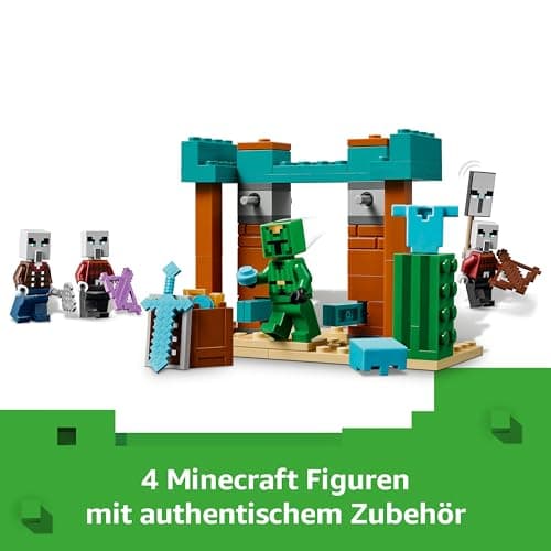 LEGO Minecraft Die Illager-Wüstenpatrouille - Gaming Spielzeug mit Figuren, darunter EIN Plünderer, EIN Vindikator und EIN Kaktusritter – Bild 6
