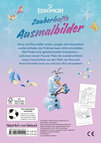 Disney Die Eiskönigin: Zauberhafte Ausmalbilder: Malblock mit 128 Seiten (Disney Die Eiskönigin: Jetzt schon ein Klassiker!) – Bild 2