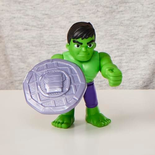 Marvel Spidey und Seine Super-Freunde Hulk Spielzeug mit Accessoire, 7,6 cm große Action-Figur – Bild 7