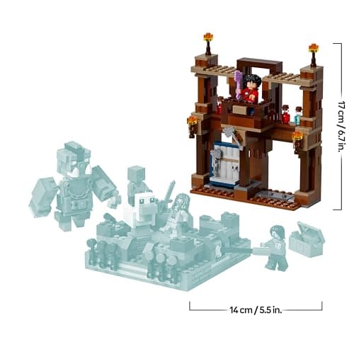 LEGO Minecraft Waldanwesen mit Boxring - Interaktives Gaming Spielzeug- Baby-Zombie, Steve, Garret und Henry Minifiguren – Bild 3