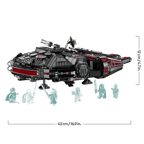 LEGO Star Wars 75389 Der Dunkle Falke – Spielzeug zum Ausstellen mit federbetriebenen Shootern, Kanonen und 6 Minifiguren, darunter C-3PO – Bild 2