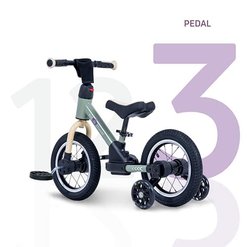 Pedalplay laufrad ab 2 Jahre, ideal zum Radfahren Lernen, 3‑in‑1 mit LED Stützrädern & Pedalen – Bild 4