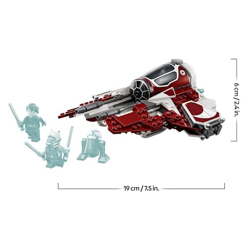 LEGO Star Wars 75401 Ahsokas Jedi Interceptor, Sternenjäger für Fans von The Clone Wars, Ahsoka Tano & Anakin Skywalker Minifiguren, mit Lichtschwertern und R7-A7, für Jungen und Mädchen ab 8 Jahren – Bild 3