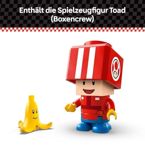 LEGO Super Mario: Mario Kart – Standard-Kart, Nintendo Sammlerstück, Geschenk für Kinder, lässt Jungen, Mädchen und Gamer ab 7 Jahren selbstständig Spielen, Abenteuer Spielzeug mit Toad Figur – Bild 6