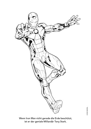 Marvel Avengers: Helden zum Ausmalen: Malblock für Kindergarten-Kinder ab 4 Jahren mit kleiner Abenteuergeschichte – Bild 6