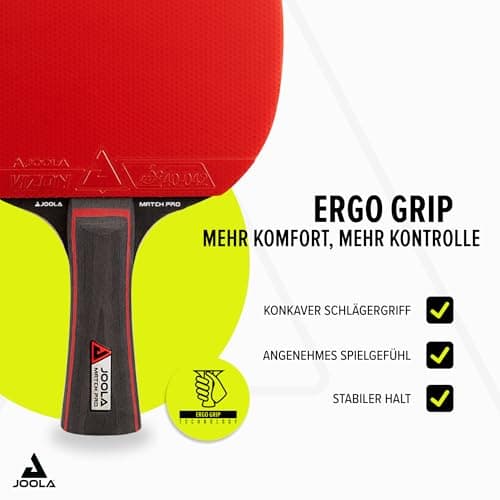 JOOLA Tischtennis Set Duo PRO 2 Tischtennisschläger + 3 Tischtennisbälle + Tischtennishülle – Bild 5