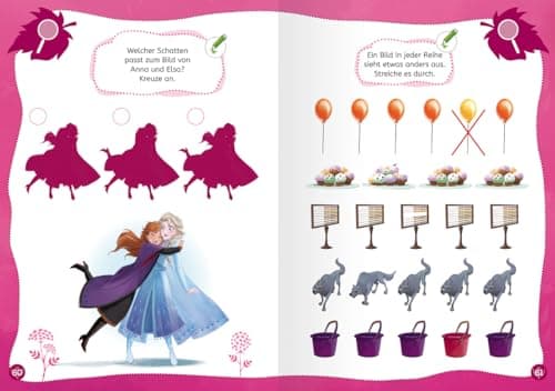 Disney Die Eiskönigin 2: Das große Vorschulbuch: Buchstaben, Zahlen, Konzentration – Bild 7