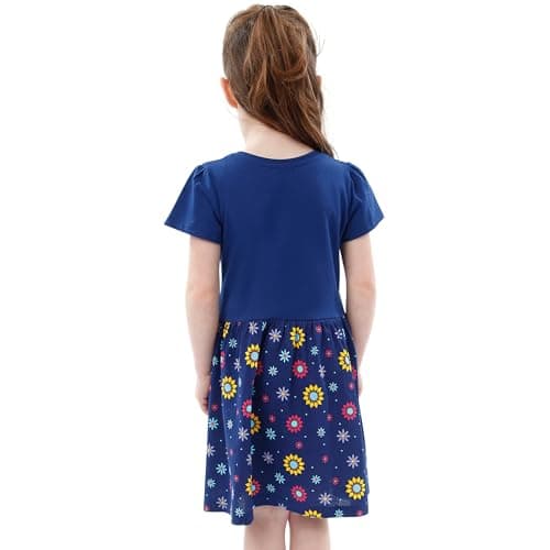 Disney Frozen Kleid Kurzarm Madchen | Prinzessinnen Kleid Mädchen | Kostüm Prinzessin – Bild 5