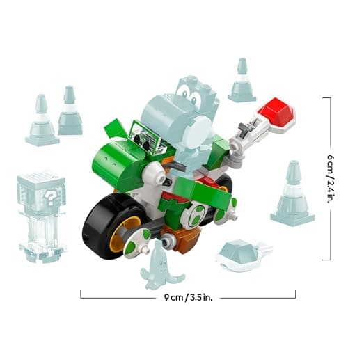 LEGO Super Mario: Mario Kart – Yoshi-Bike, Nintendo Abenteuer-Set zum Sammeln, Geschenk für Kinder, Jungen, Mädchen und Gamer ab 7 Jahren, Sammlerstück mit Yoshi Figur – Bild 3