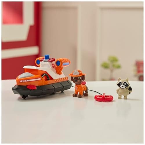 PAW PATROL Fire Rescue - Zumas Rettungsboot mit Zuma Hundefigur und Waschbärenfigur, Spielzeug für Kinder ab 3 Jahren – Bild 2