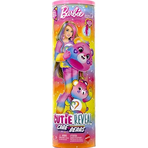 Barbie Cutie Reveal Puppe mit Accessoires, Glücksbärchis-Serie 2, Togetherness-Bärchi mit 10 Überraschungen, einschließlich Farbwechsel und Mini-Bärchi – Bild 5