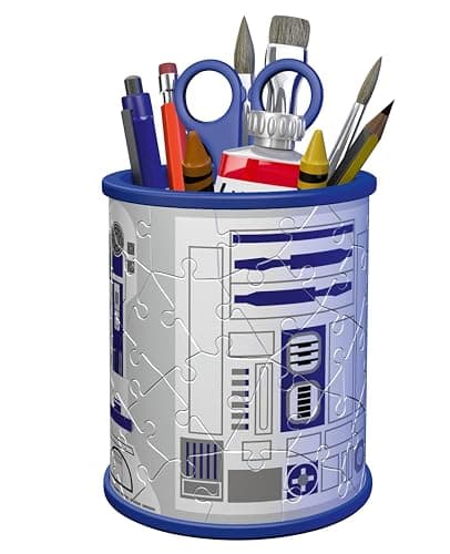 Ravensburger 3D Puzzle - Utensilo Star Wars R2D2 - Stiftehalter für Star Wars Fans ab 6 Jahren, Schreibtisch-Organizer für Erwachsene und Kinder – Bild 4