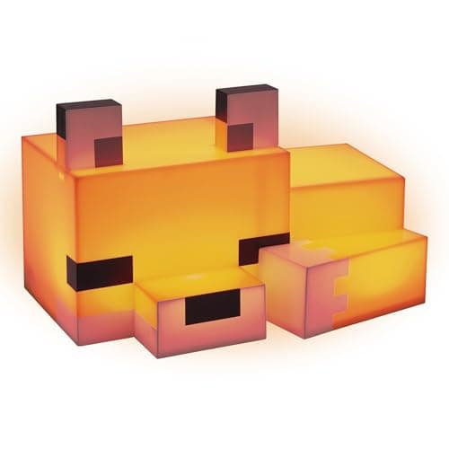 Minecraft Fuchs Nachtlicht - Offiziell lizenziert, Süße Lampe, Geschenk für Jungs & Mädchen, Gaming-Zimmerzubehör & Deko fürs Kinderzimmer – Bild 5