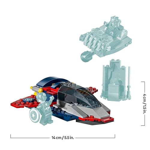 LEGO ǀ Marvel Captain America vs. Thanos - Kinder Spielzeug mit Minifiguren - Kreatives Geschenk für Jungen und Mädchen ab 4 Jahren – Bild 4
