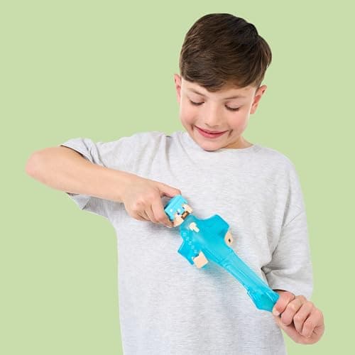 Heroes of Goo Jit Zu – dehnbare Minecraft-Figur – Steve mit Diamant-Rüstung & Schwert, superelastische Glibberfüllung mit verstecktem Diamant-Element im Inneren, bis auf die dreifache Größe dehnbar – Bild 2