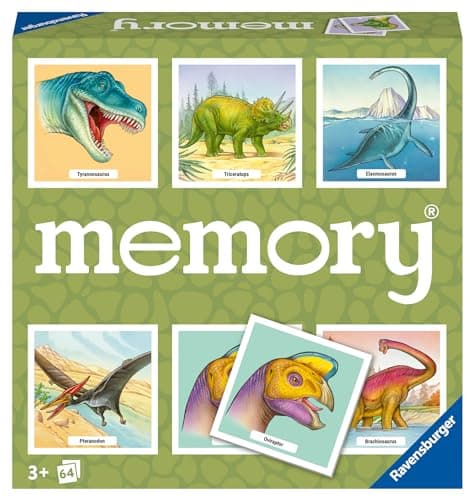 Ravensburger Memory® Dinosaurier - der Spieleklassiker für Dino-Fans, Merkspiel für 2-8 Spieler ab 3 Jahren – Bild 2