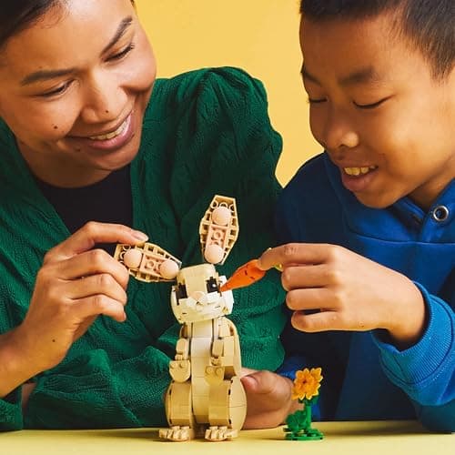 LEGO Creator 3in1 Häschen - Ostergeschenke für Kinder - 3 Spielzeug Tierfiguren: Hase, Lama, Robbe – Bild 2