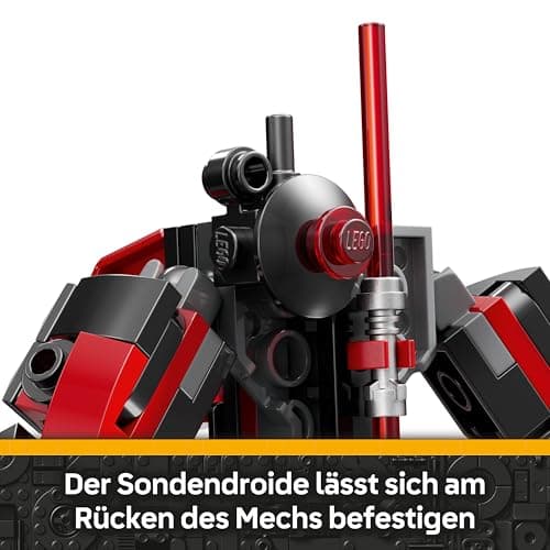 LEGO Star Wars Darth Maul Mech Bauspielzeug - Spiel- und Ausstellungsfigur mit doppelklingigem roten Lichtschwert und Mini-Figur - Geschenk für Jungen ab 6 Jahren und Fans von The Clone Wars – Bild 6