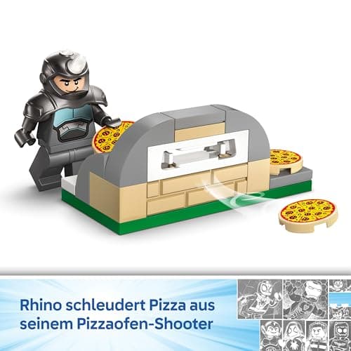 LEGO ǀ Marvel Spidey und Seine Super-Freunde Spidey auf Motorrad vs. Rhino - Superhelden Spielzeug mit Motorrad und 2 Minifiguren – Bild 6