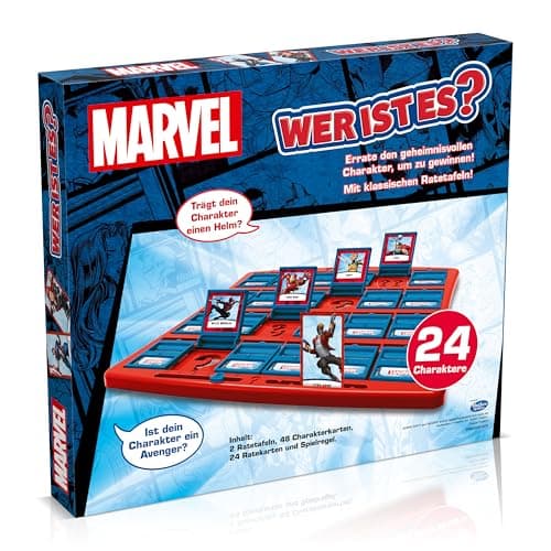Winning Moves Wer ist es? Marvel Edition - Wer ist es Spiel Marvel Brettspiel für Kinder - Fanartikel - Gesellschaftsspiele für Familien - 2 Spieler ab 10+ Jahren - Deutsch – Bild 4
