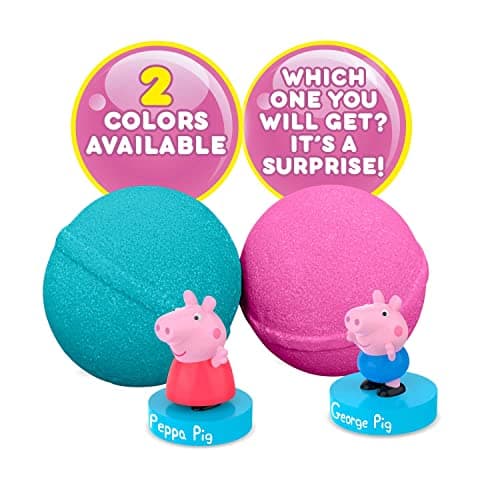 INKEE SURPRISE - 8er Set Peppa Pig Badekugeln Kinder mit Überraschung, Peppa Wutz Spielzeug für die Badewanne, mit Erdbeer-Duft & Schaumstoff-Effekt – Bild 4