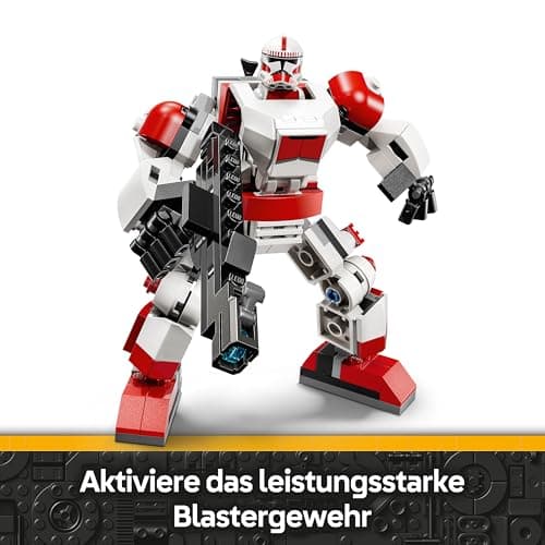 LEGO Star Wars Klon-Schocktruppen Mech - Bewegeliche Actionfigur mit Blastergewehr & Minifigur – Bild 4