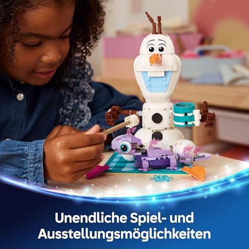 LEGO ǀ Disney Frozen Picknickspaß mit Olaf und Bruni - Schneemann Figur mit Picknickdecke und Zubehör - DIY Deko fürs Schlafzimmer – Bild 2