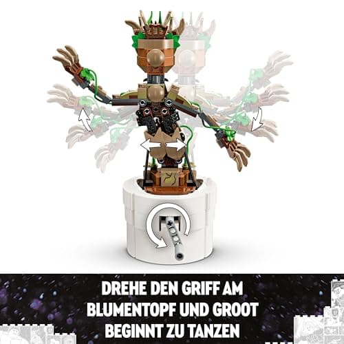 LEGO | Marvel Tanzender Groot - Animierte Minifigur eines Charakters aus Guardians of The Galaxy - Interaktives Spielset – Bild 5
