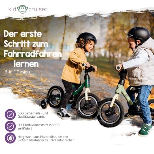 Pedalplay laufrad ab 2 Jahre, ideal zum Radfahren Lernen, 3‑in‑1 mit LED Stützrädern & Pedalen – Bild 5