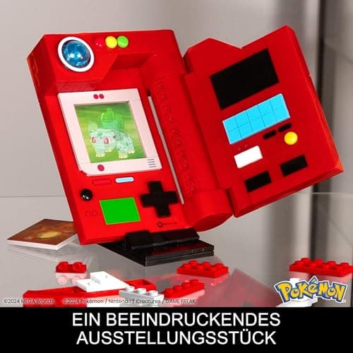 MEGA Pokémon Bauspielzeug Kanto-Region Pokédex mit 322 Teilen, Lichtfunktion und Karten – Bild 7